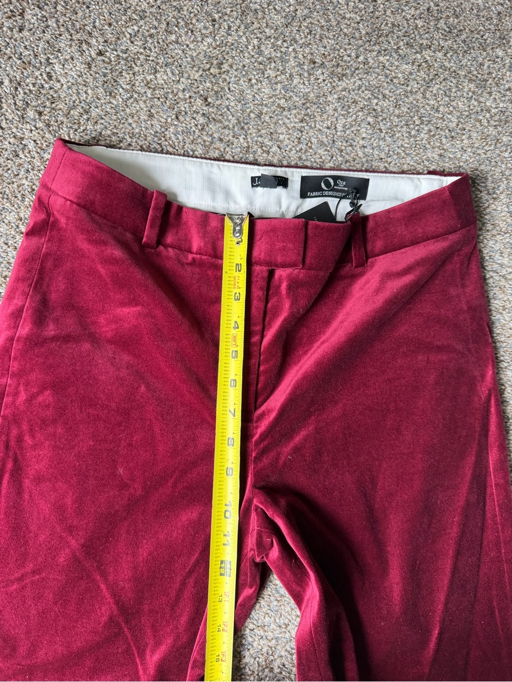 J Crew Stella pant in velvet NWT - Picture 5 of 8